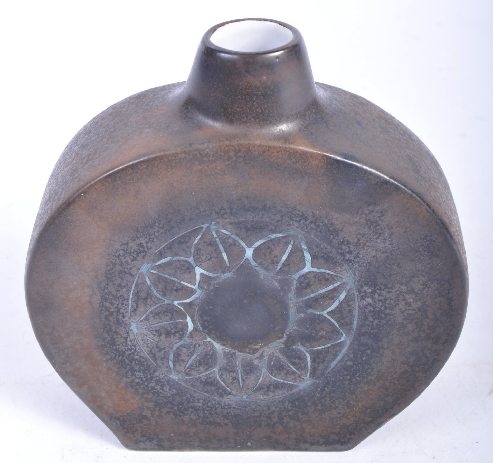 RARE EARLY TROIKA ST IVES WARE STUDIO ART POTTERY MOONFLASK - Image 5 of 5