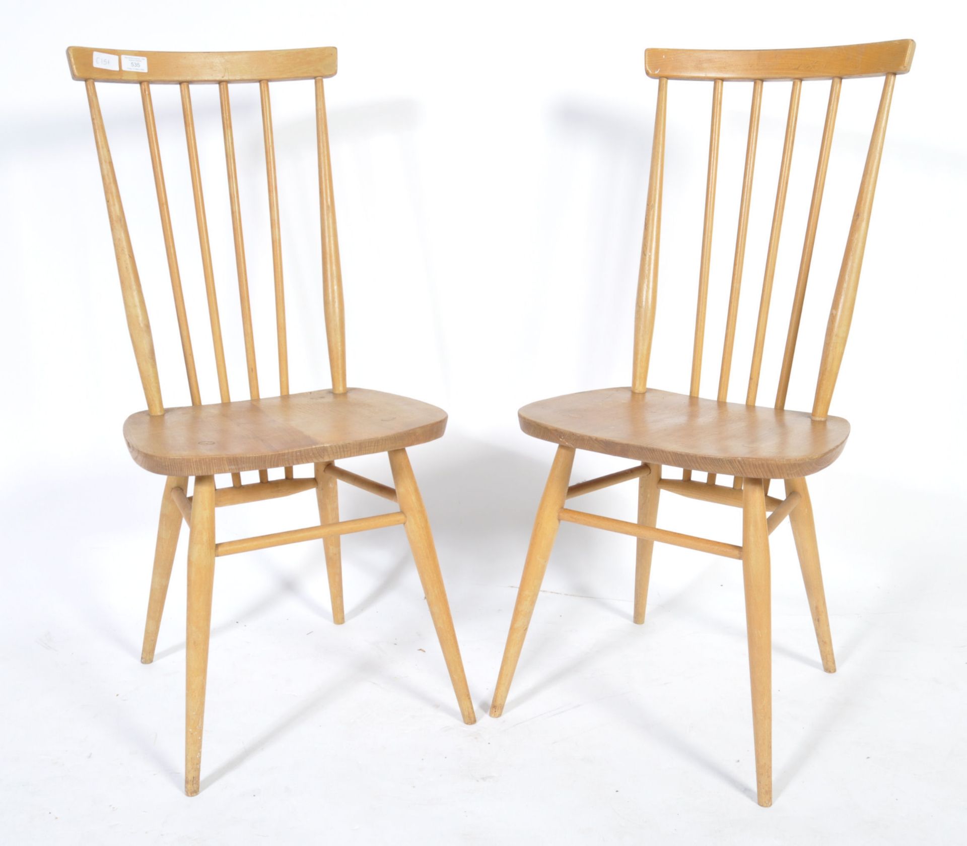 LUCIAN ERCOLANI FOR ERCOL PAIR OF TALL DINING CHAIRS - Bild 2 aus 5