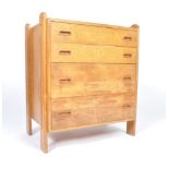 ORIGINAL MID 20TH CENTURY RETRO VINTAGE OAK CHEST OF DRAWERS