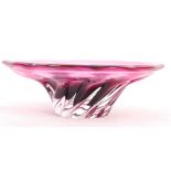 CZECH STUDIO ART GLASS BOWL LIKELY JOSEF HOSPODKA FOR CHRIBSKA