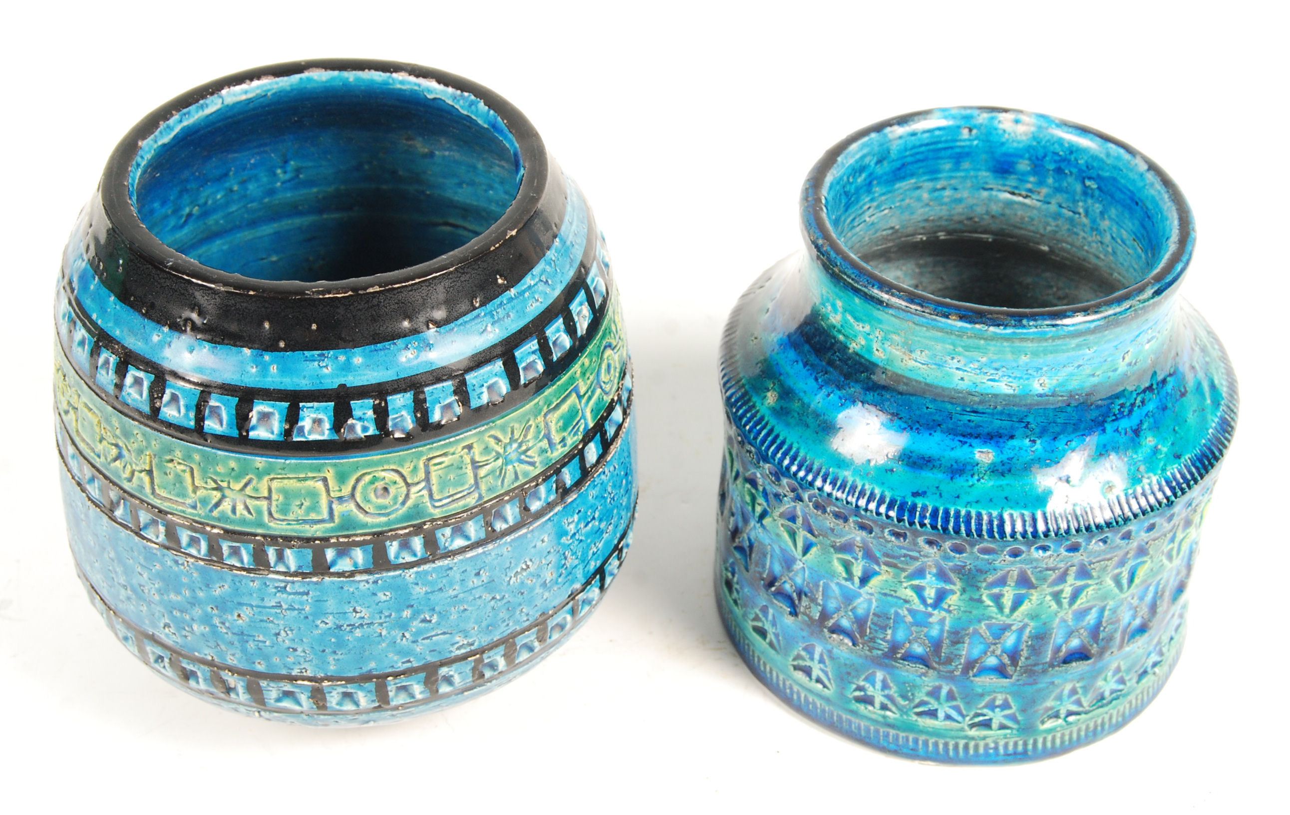 BITOSSI 720/112 ITALIAN RIMINI BLUE STUDIO ART POTTERY BY ALDO LONDI - Image 3 of 12