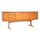 AUSTINSUITE 1960'S RETRO VINTAGE TEAK WOOD SIX DRAWER SIDEBOARD