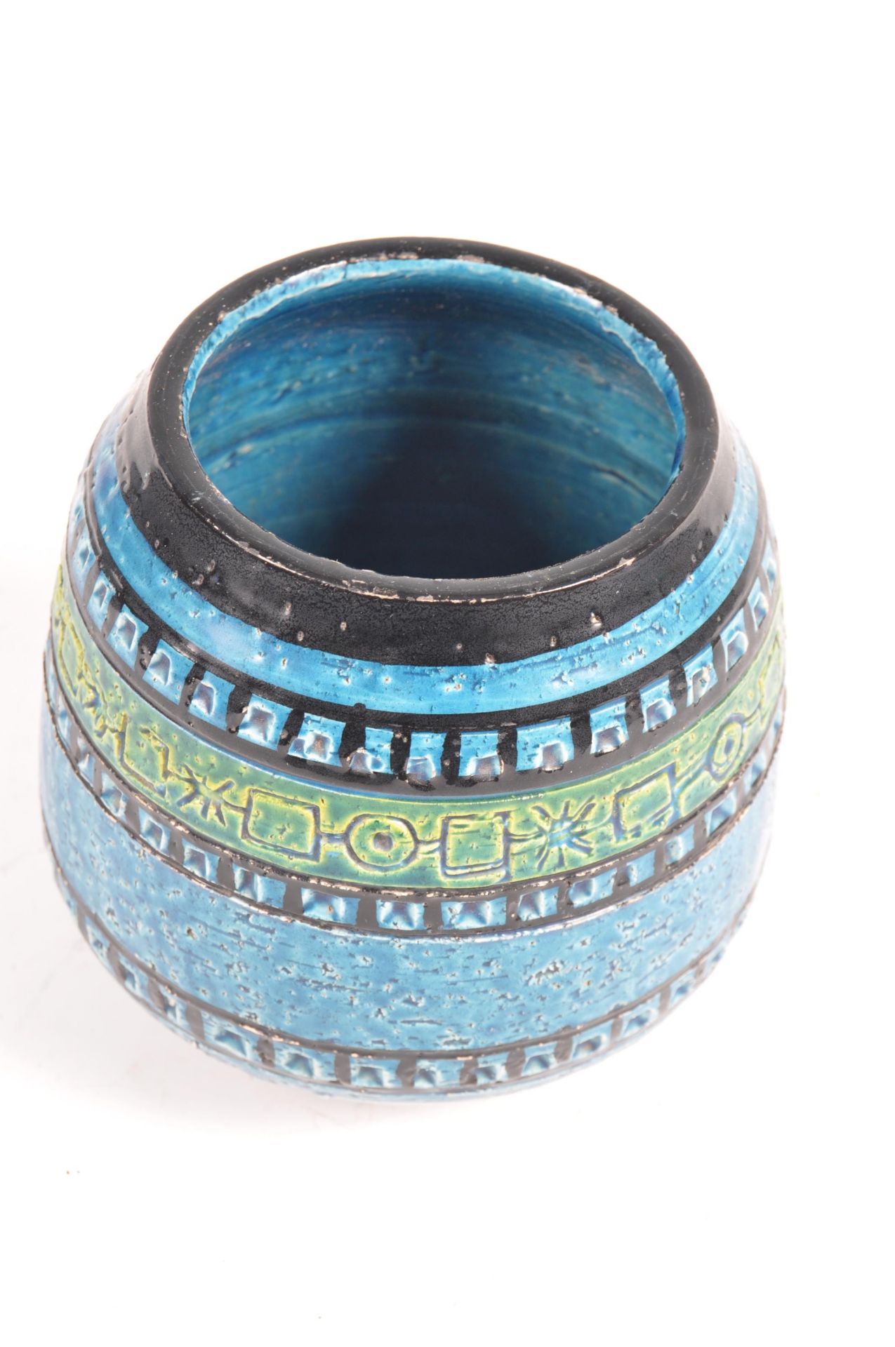 BITOSSI 720/112 ITALIAN RIMINI BLUE STUDIO ART POTTERY BY ALDO LONDI - Image 9 of 12