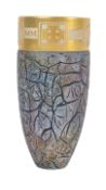 RARE MICHEAL STOREY ISLE OF WIGHT GLASS INFINITY MILLENNIUM VASE