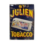 OGDENS ST JULIEN TOBACCO ENAMEL ADVERTISING PICTORIAL SIGN