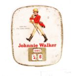 RARE JOHNNIE WALKER & SONS ENAMEL PERPETUAL CALENDAR