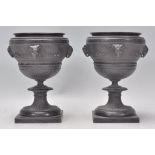 A pair of 19th century Victorian cast spelter figu