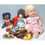 A vintage 20th Century Belgian composition doll ha