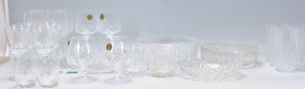 A good collection of vintage German cut glassware