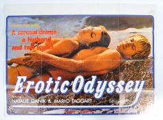 EROTIC ODYSSEY - 1976 UK QUAD CINEMA ADVERTISING P