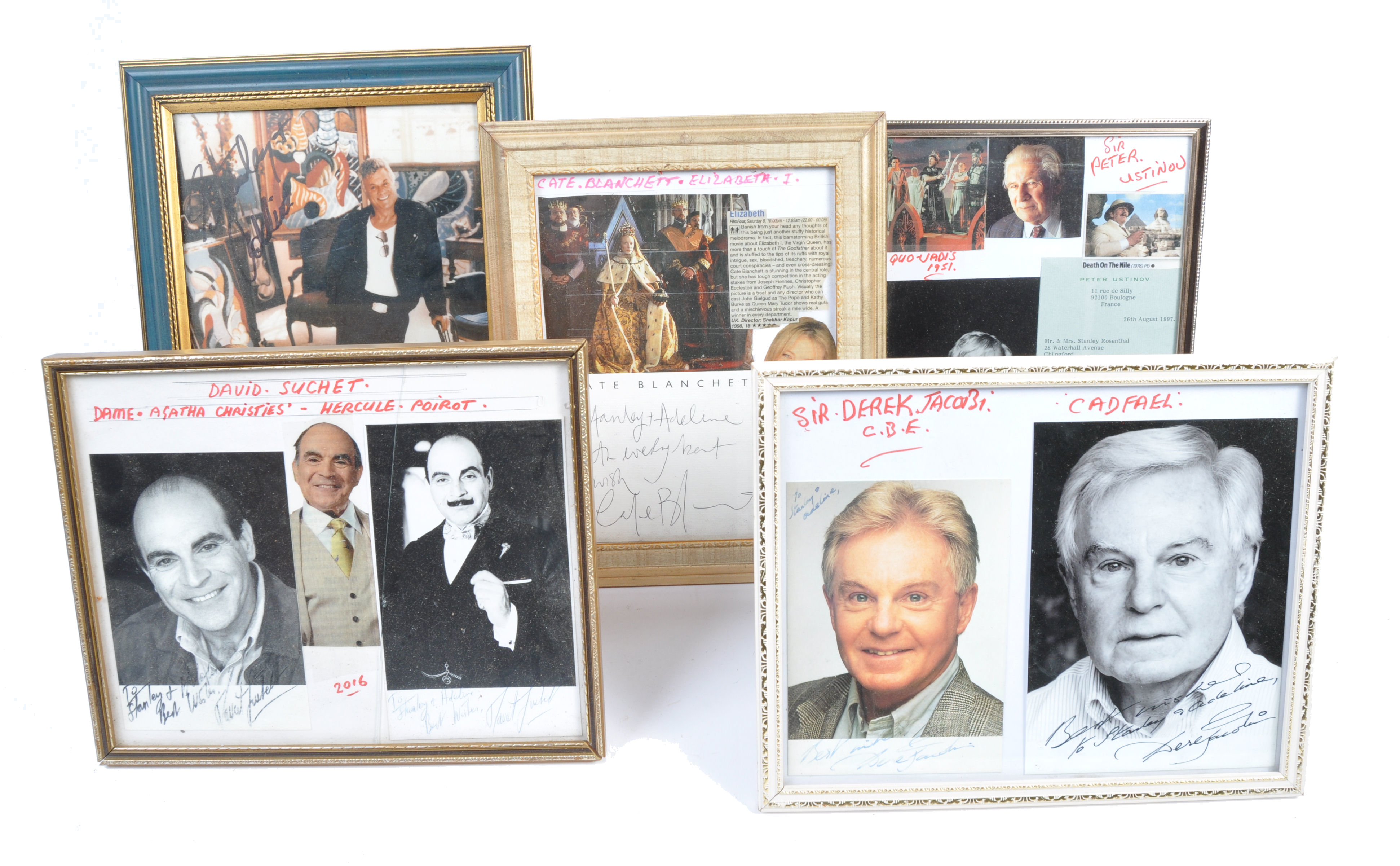 ASSORTED COLLECTION OF AUTOGRAPHS - SUCHET, CURTIS