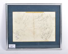 1960'S AUTOGRAPHS - THE DENNISONS AND THE FOURMOST