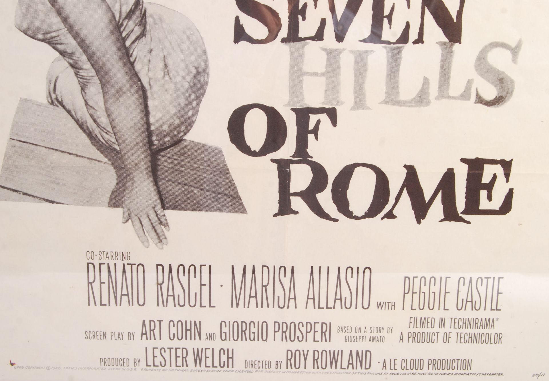 SEVEN HILLS OF ROME - 1958 - ORIGINAL MOVIE POSTER - Bild 3 aus 3