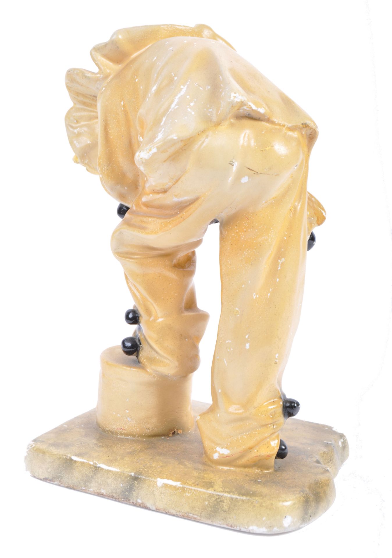 EARLY 20TH CENTURY CHALKWARE FIGURE OF CLOWN - Bild 4 aus 4