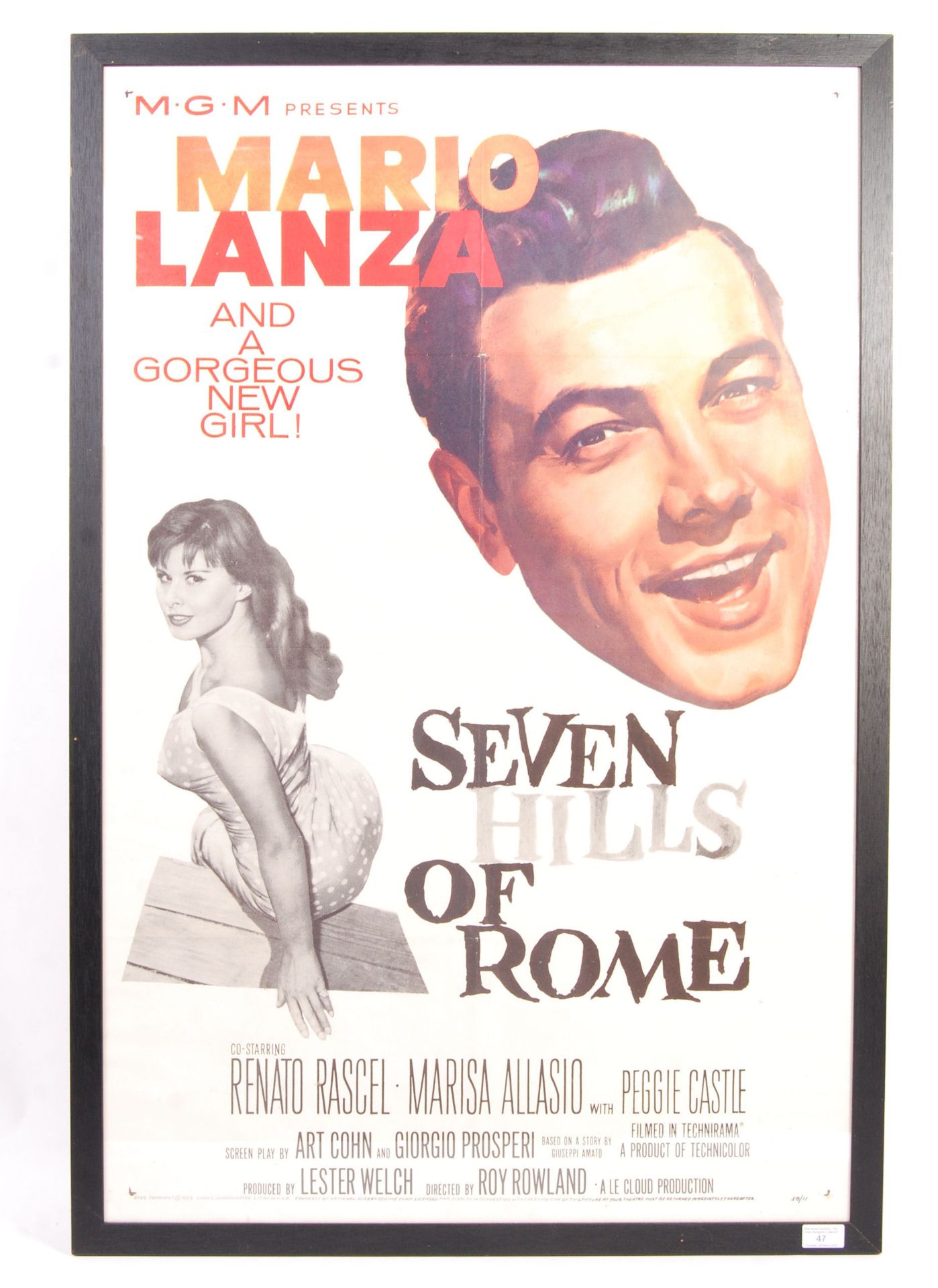 SEVEN HILLS OF ROME - 1958 - ORIGINAL MOVIE POSTER