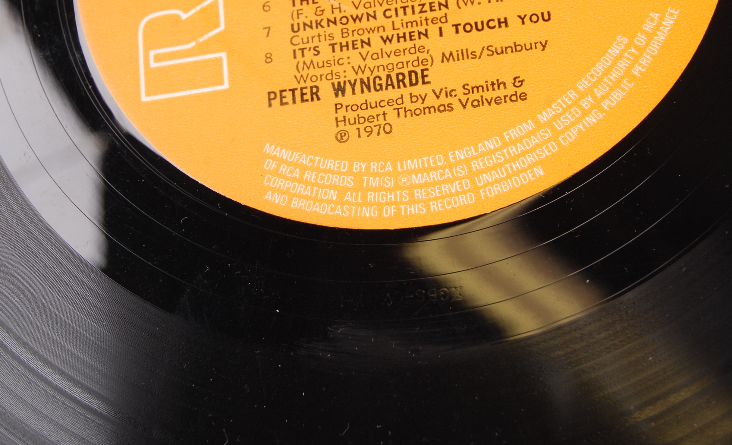 PETER WYNGARDE'S PERSONAL VINYL RECORD LP - Image 4 of 4