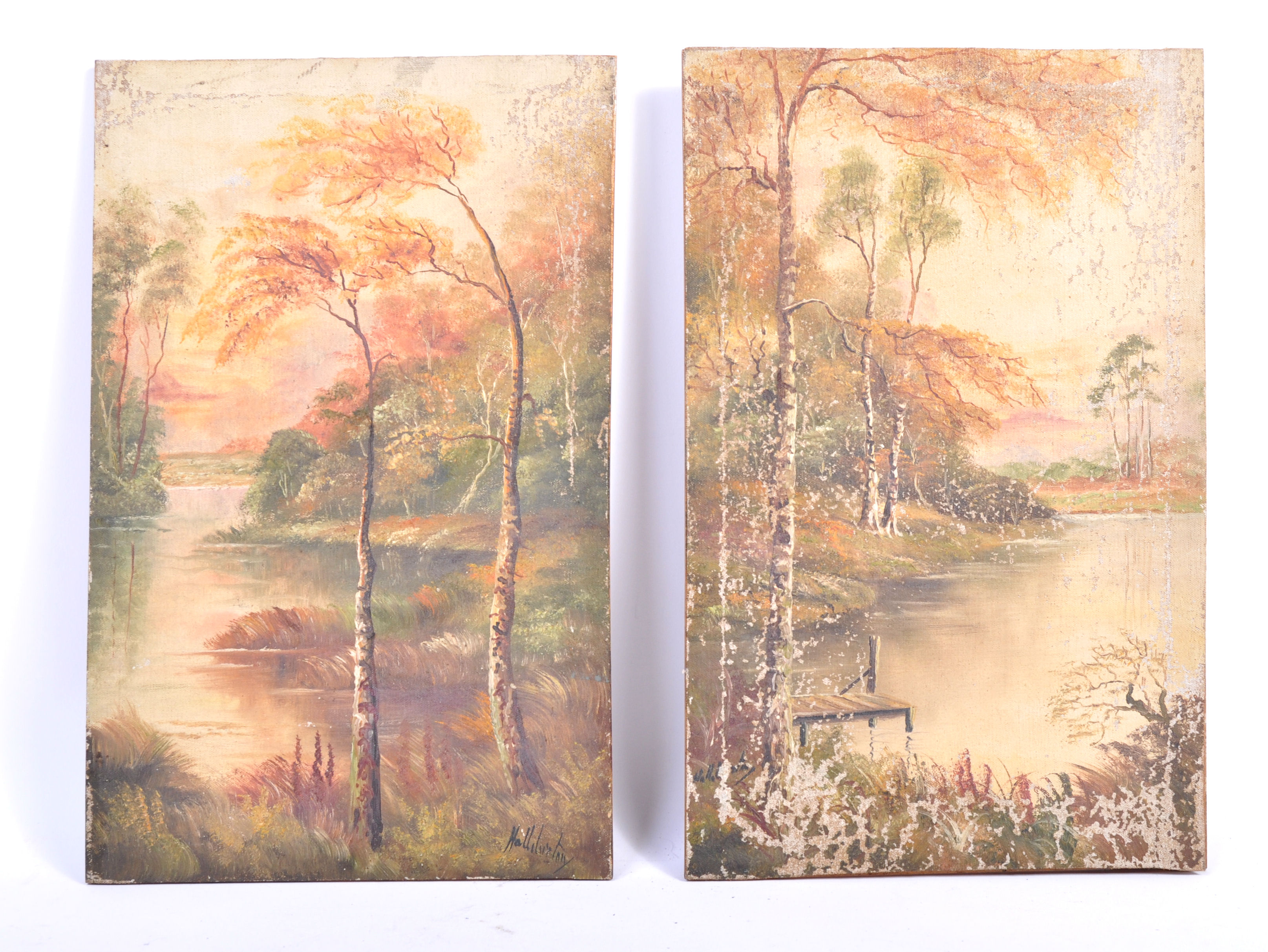 PETER WYNGARDE ESTATE - PAIR OF 19TH CENTURY OIL P