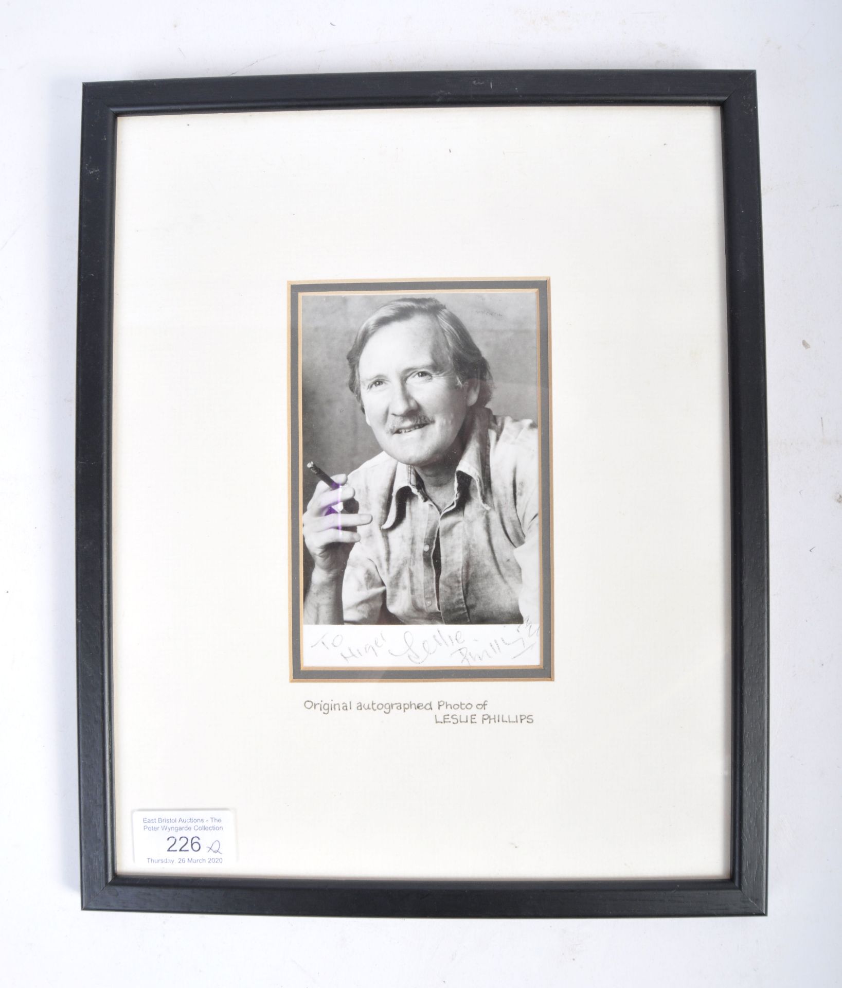 PETER WYNGARDE ESTATE; LESLIE PHILLIPS AUTOGRAPHED - Bild 3 aus 5