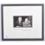 MORECAMBE & WISE - RARE EARLY SIGNED PHOTOGRAPH OF