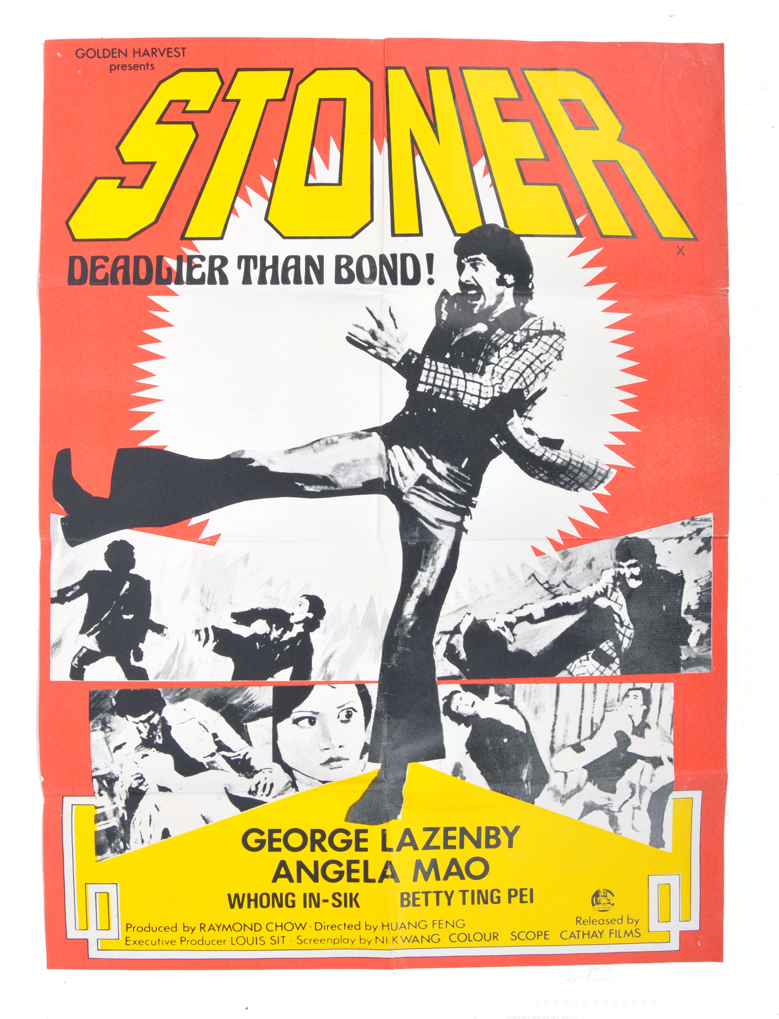 STONER - ORIGINAL ONE SHEET POSTER - JAMES BOND RE