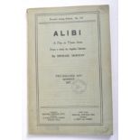 PETER WYNGARDE ESTATE - AGATHA CHRISTIE - ALIBI - WORKING SCRIPT