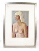 20TH CENTURY OIL PAINTING OF A NUDE - PETER WYNGAR