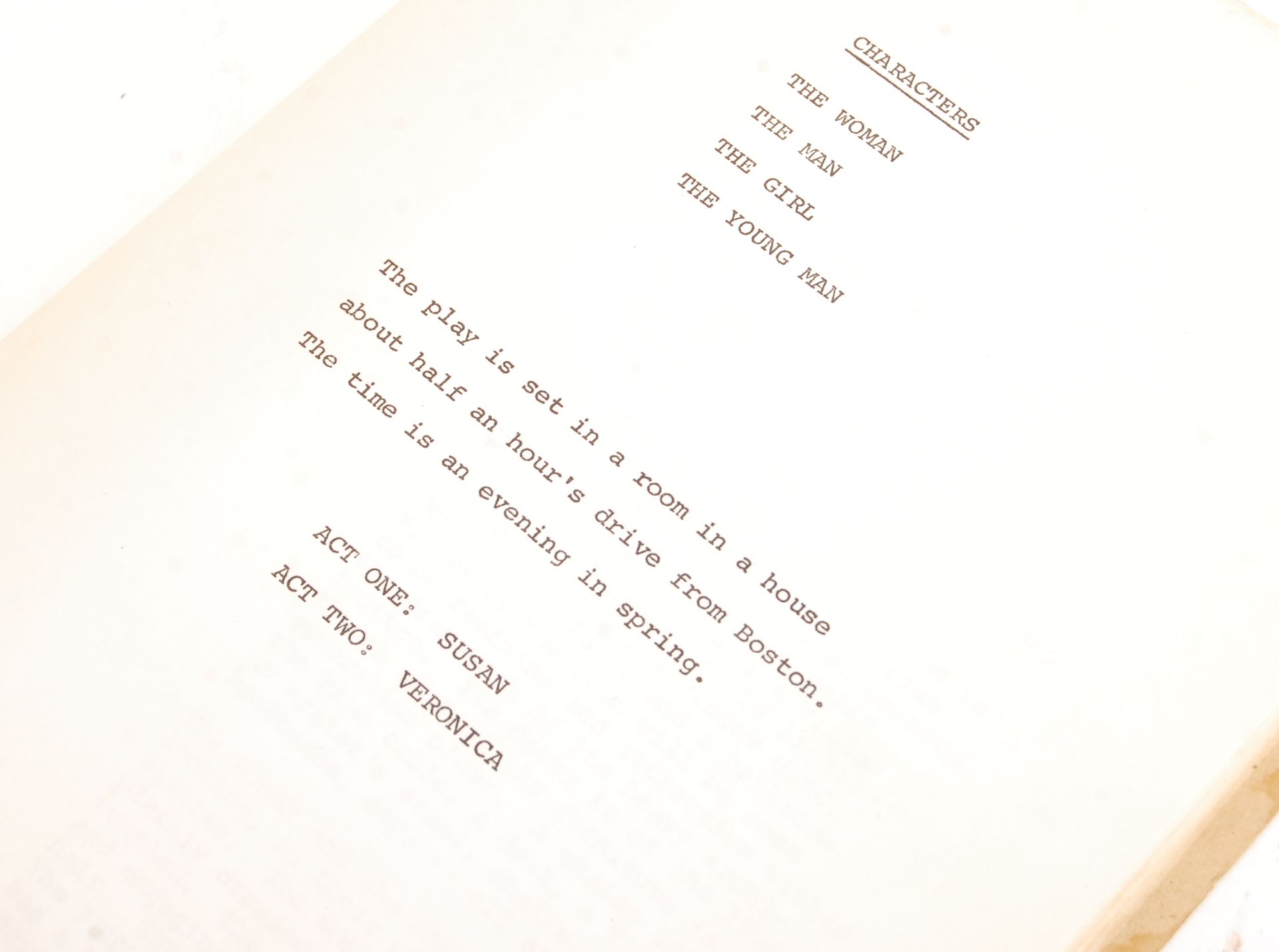 PETER WYNGARDE'S PERSONAL SCRIPT FROM THE PLAY 'VE - Bild 7 aus 7