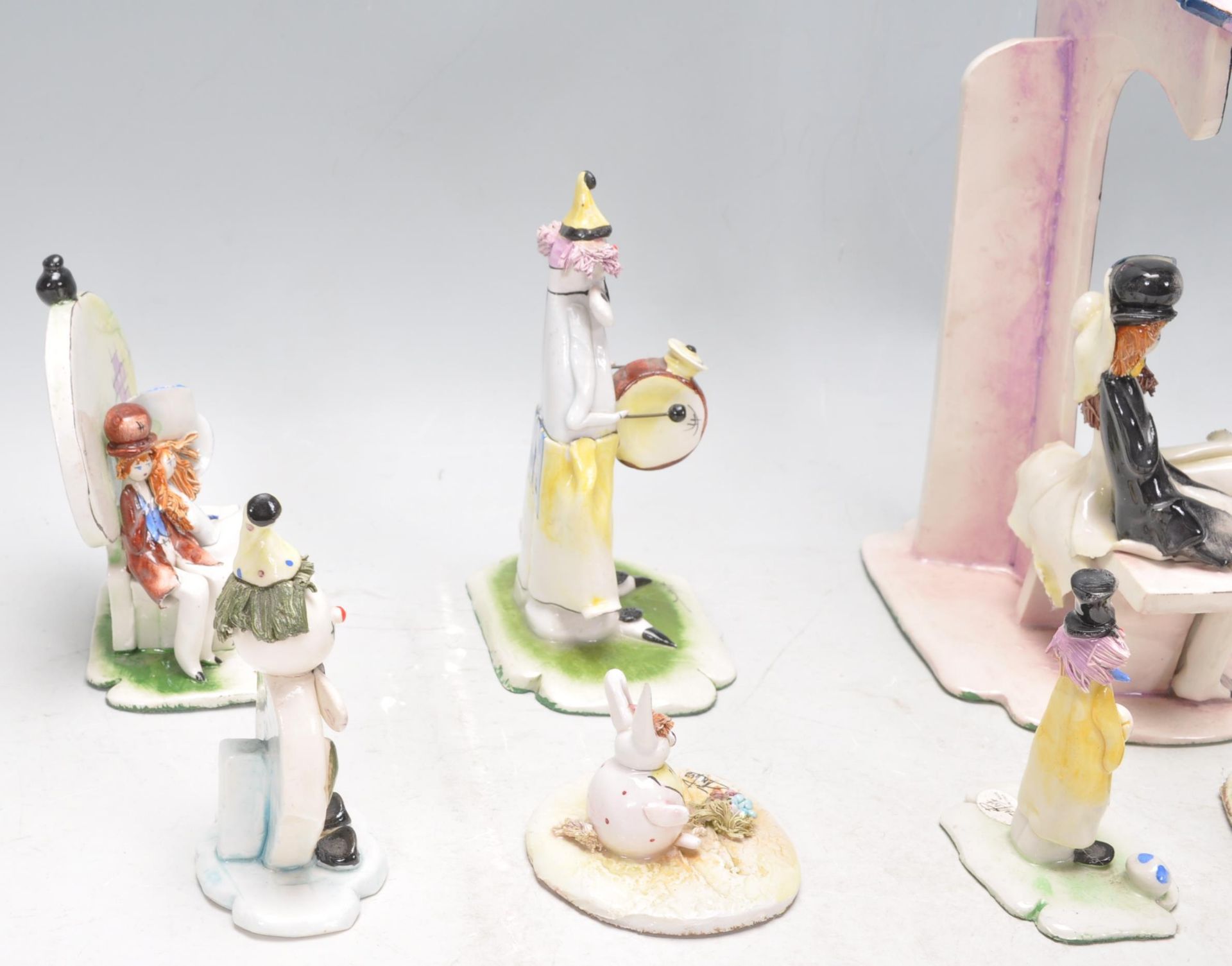 Lino Zampiva - Pastel Ceramica- A collection of vintage retro studio pottery Italian figurines in - Bild 6 aus 20