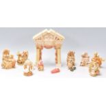 A collection of Harmony Kingdom resin circus theme figurines and ornaments to include a clown,