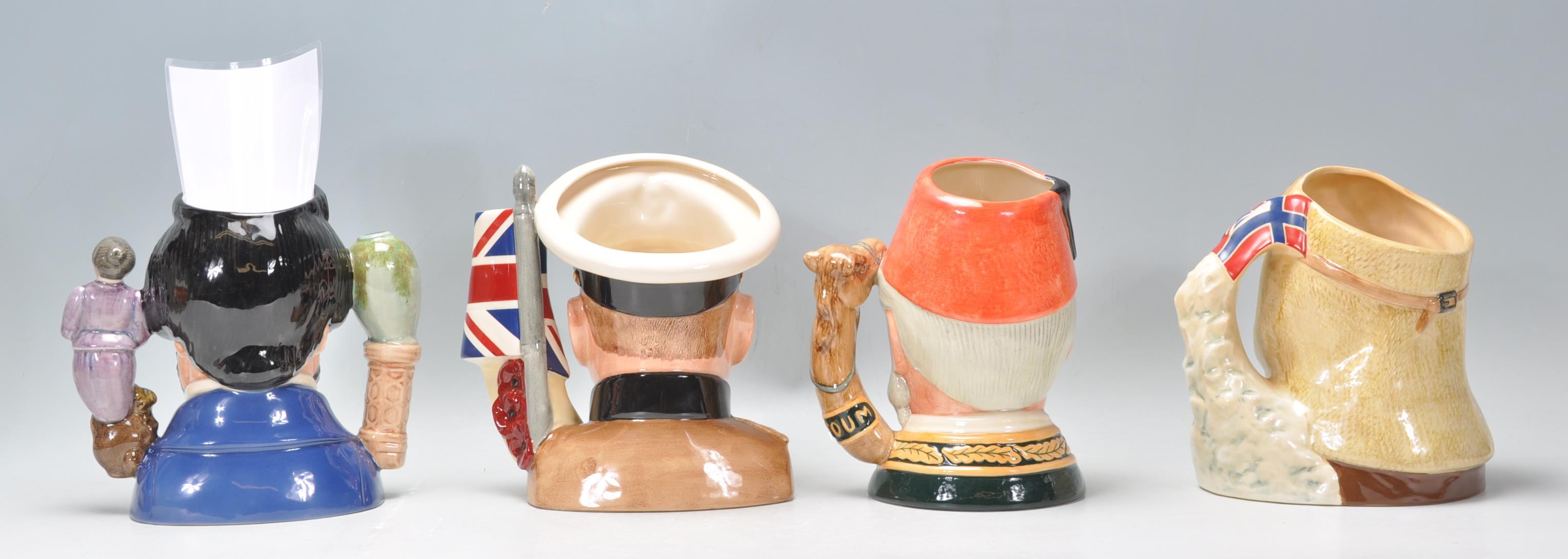 A group of four Royal Doulton character jugs to include Sir Henry Doulton D7054, Lord Kitchener - Image 3 of 9