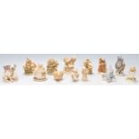 A group of thirteen Harmony Kingdom resin animal novelty figurines / trinket pots to include Balzac,