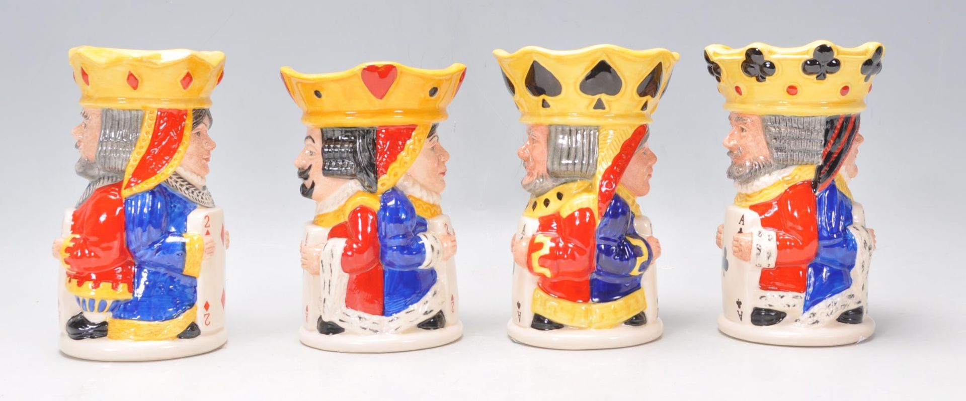 A group of four Royal Doulton limited edition King and Queen character jugs to include King and - Bild 2 aus 13