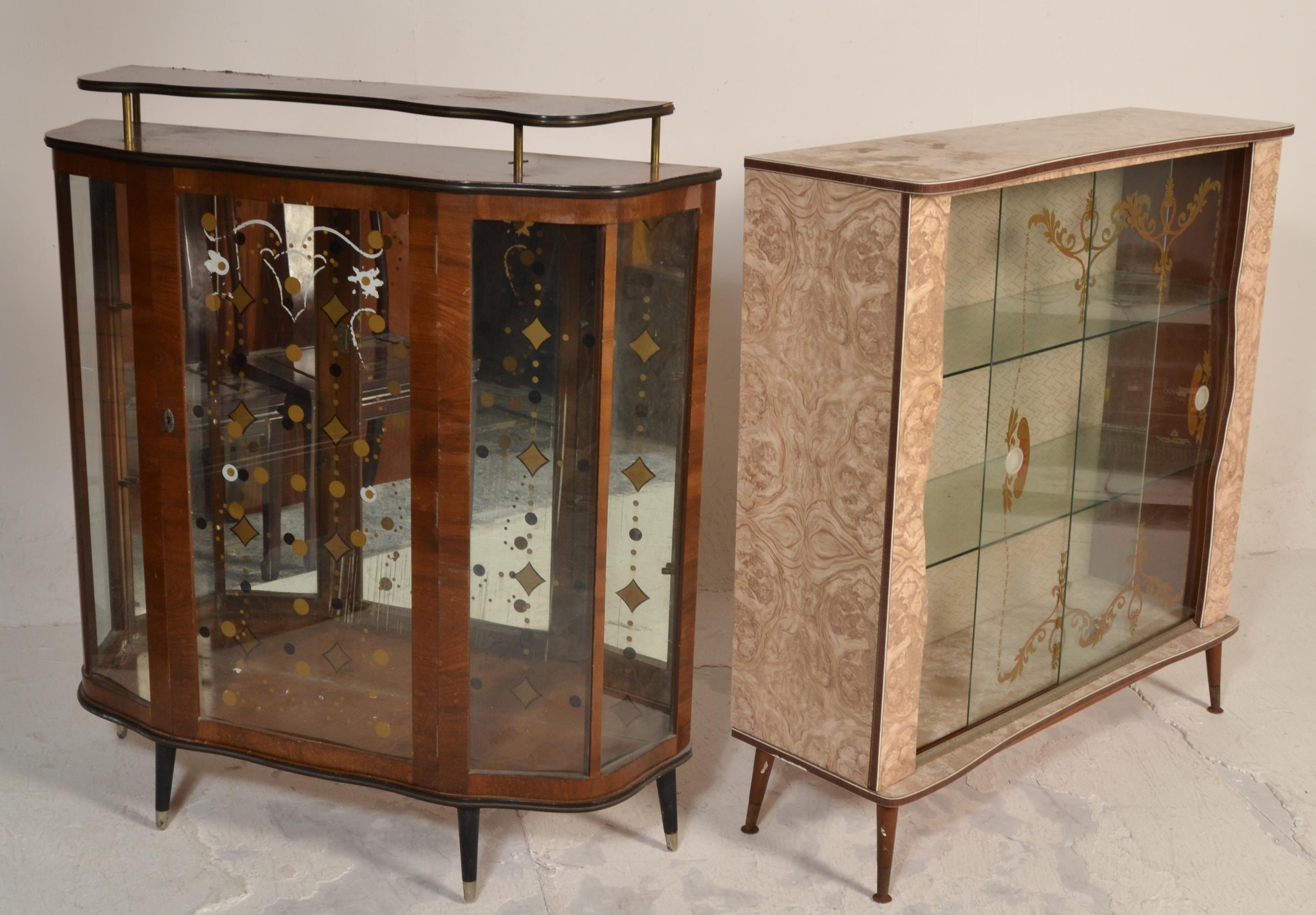 A 1930's Art Deco display cabinet with mirror back - Image 3 of 16