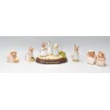 Beatrix Potter - A group of six Beswick Beatrix Potter ceramic figures to include Mrs Tiggy-Winkle