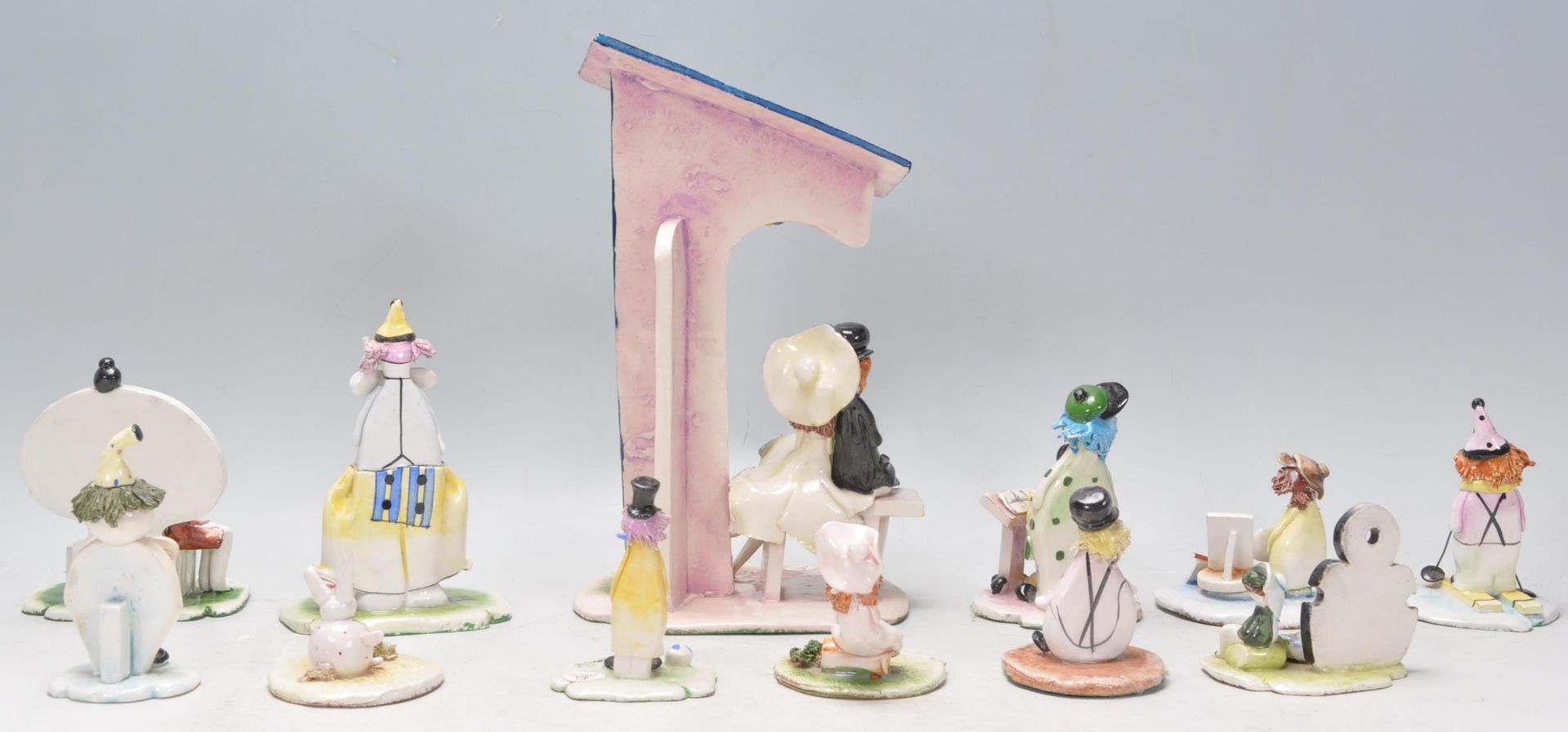 Lino Zampiva - Pastel Ceramica- A collection of vintage retro studio pottery Italian figurines in - Bild 9 aus 20