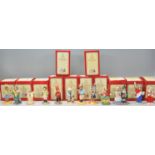 A group of twelve Royal Doulton Bunnykins ceramic figures to include Tourist DB 190, Mystic