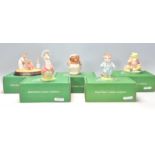 A good group of five Beswick Beatrix Potter porcelain figures (four being Gold Stamped) to include
