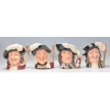 The Four Musketeers - A group of four Royal Doulton ceramic Character / Toby jugs of the Four
