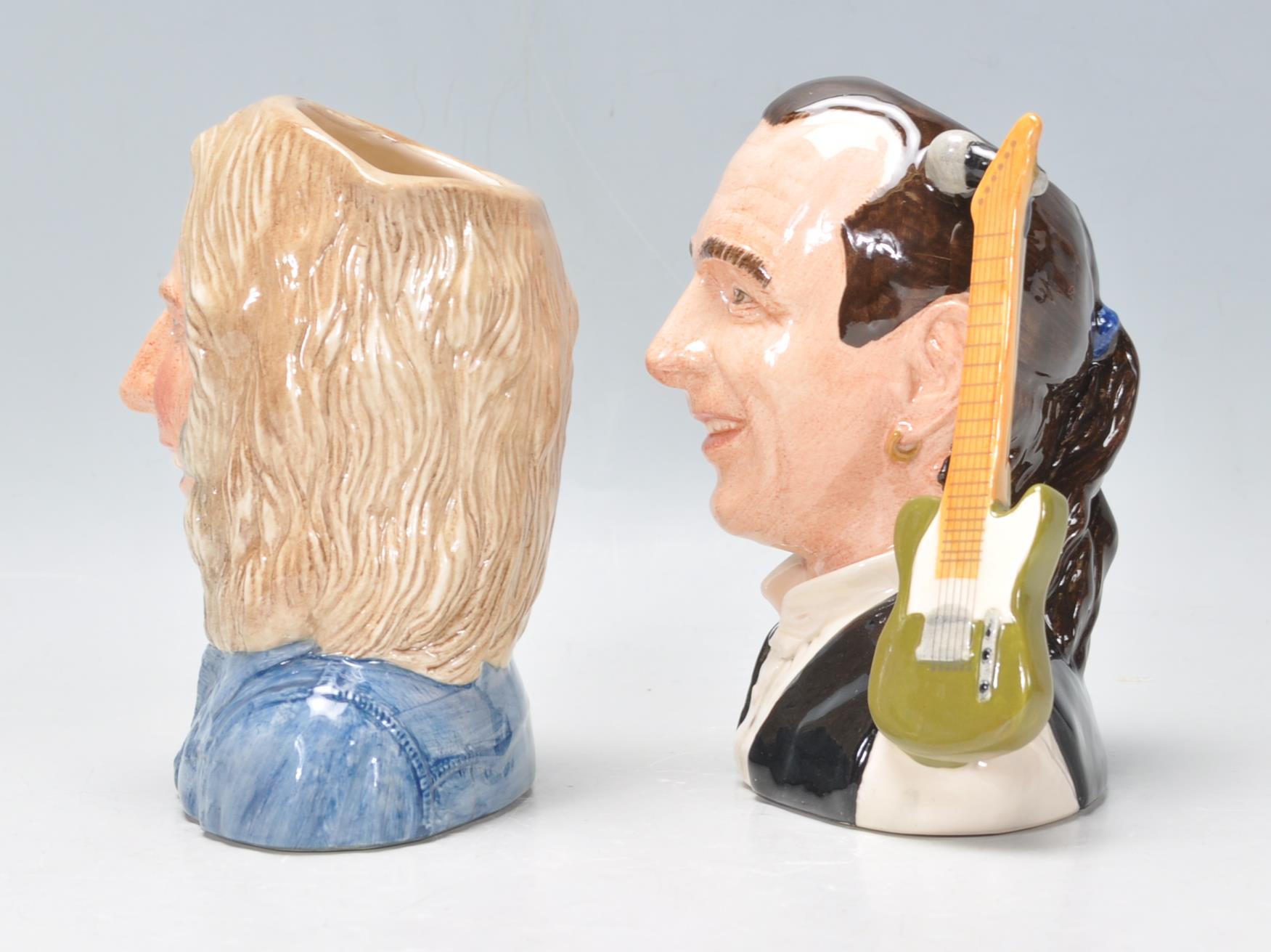 A pair of Royal Doulton Status Quo character jugs to include Rick Parfitt D6962, Francis Rossi - Image 4 of 8