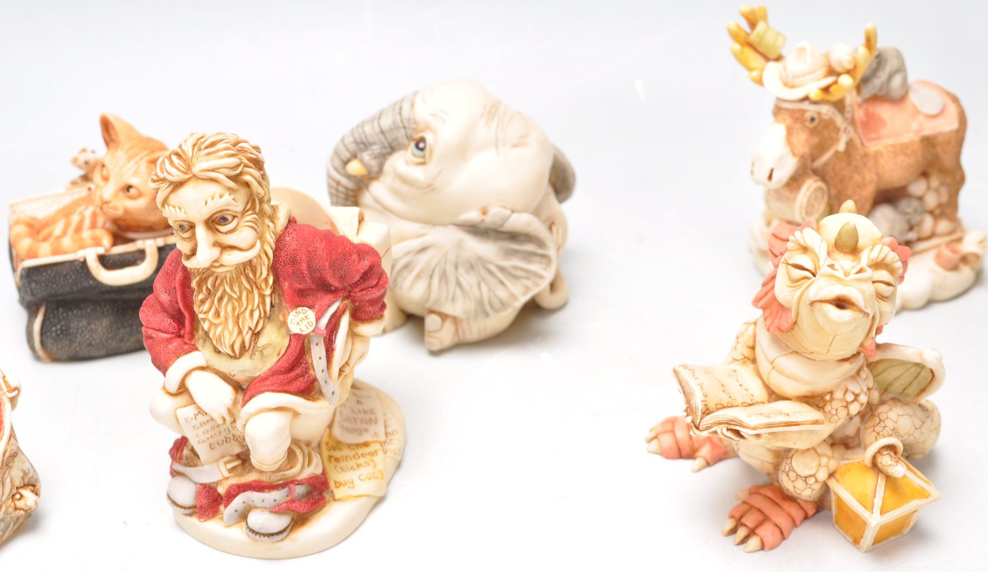 A collection of fifteen resin Harmony Kingdom novelty figurines to include Holy Sit, King Of The - Bild 2 aus 12
