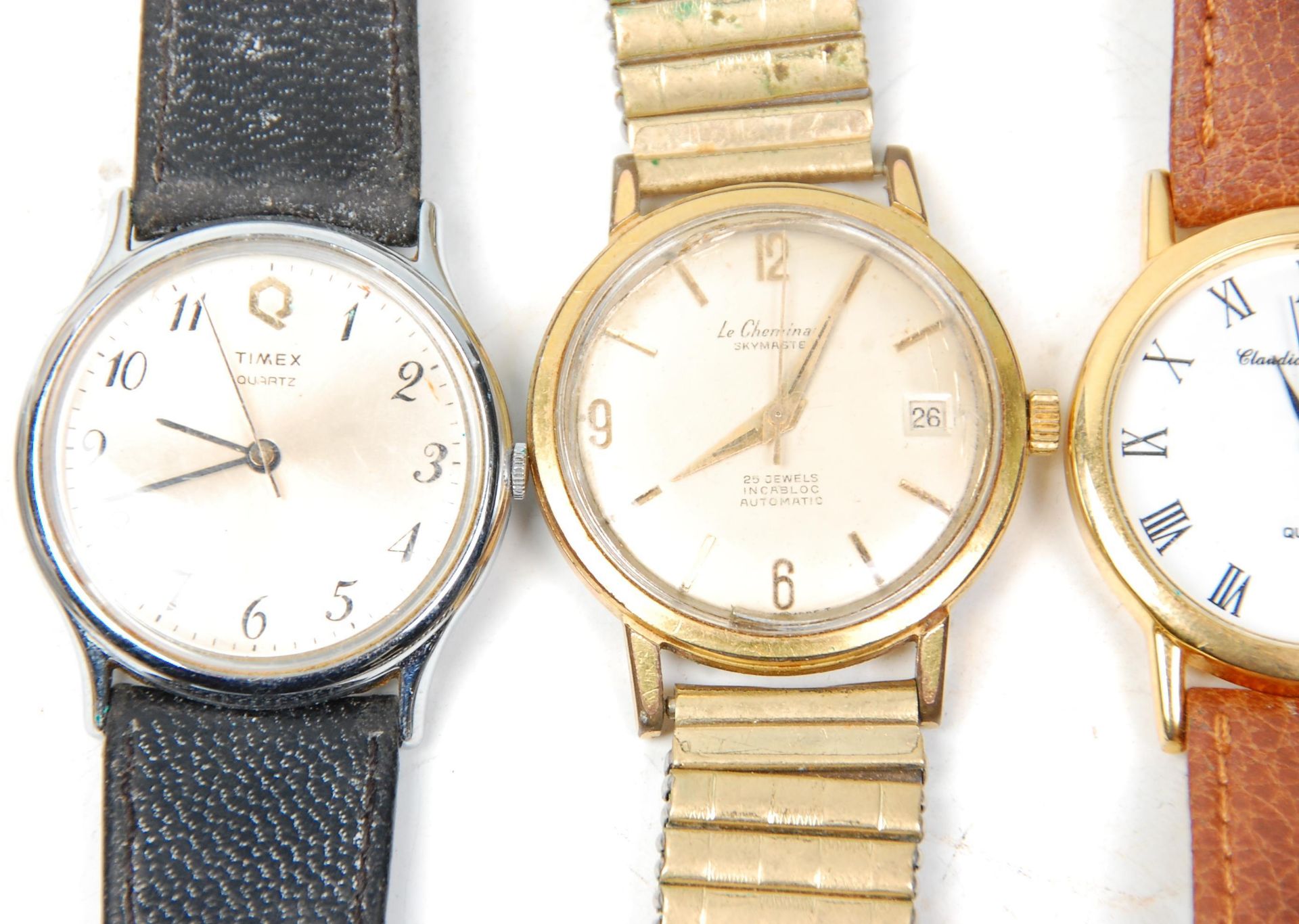 A group of seven vintage gentleman's wrist watches to include a Roamer watch having a round face - Bild 3 aus 6