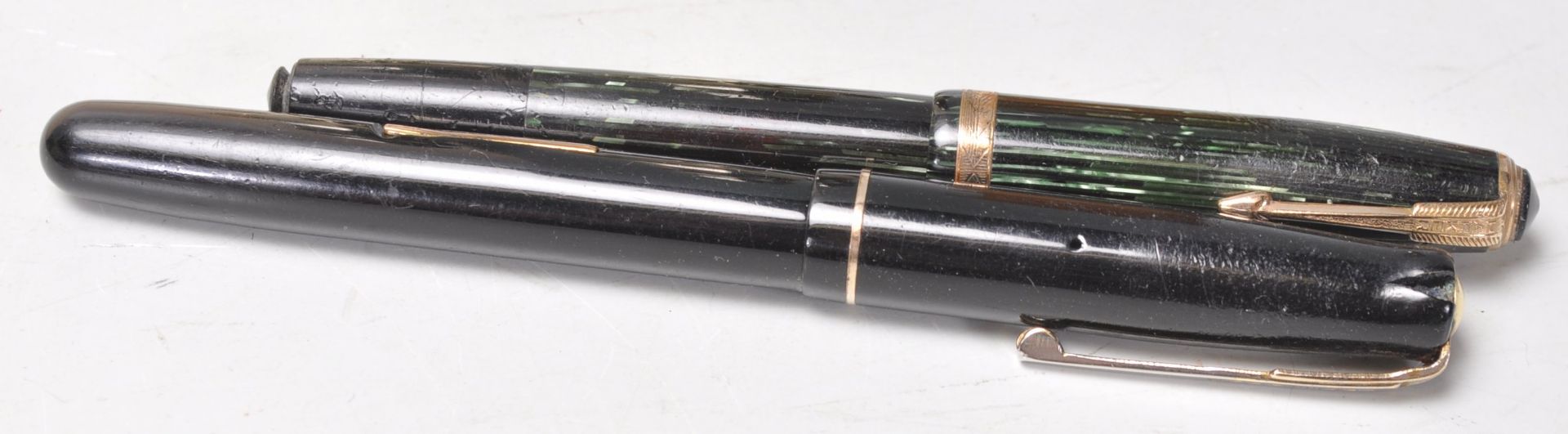 A mixed collection of vintage 20th Century items to include a Parker celluloid pen, a waterman's ink - Image 2 of 5