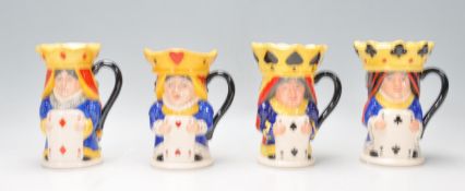 A group of four Royal Doulton limited edition King and Queen character jugs to include King and