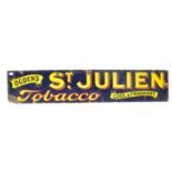 OGDEN'S ST JULIEN TOBACCO ANTIQUE ENAMEL ADVERTISI