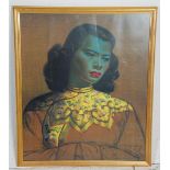 After Vladimir Tretchikoff - The Chinese Girl - Boots - A mid 20th Century retro vintage print of