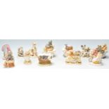 A group of twelve Harmony kingdom novelty resin figurine / boxes to include a Sharpei dog, a Turkey,