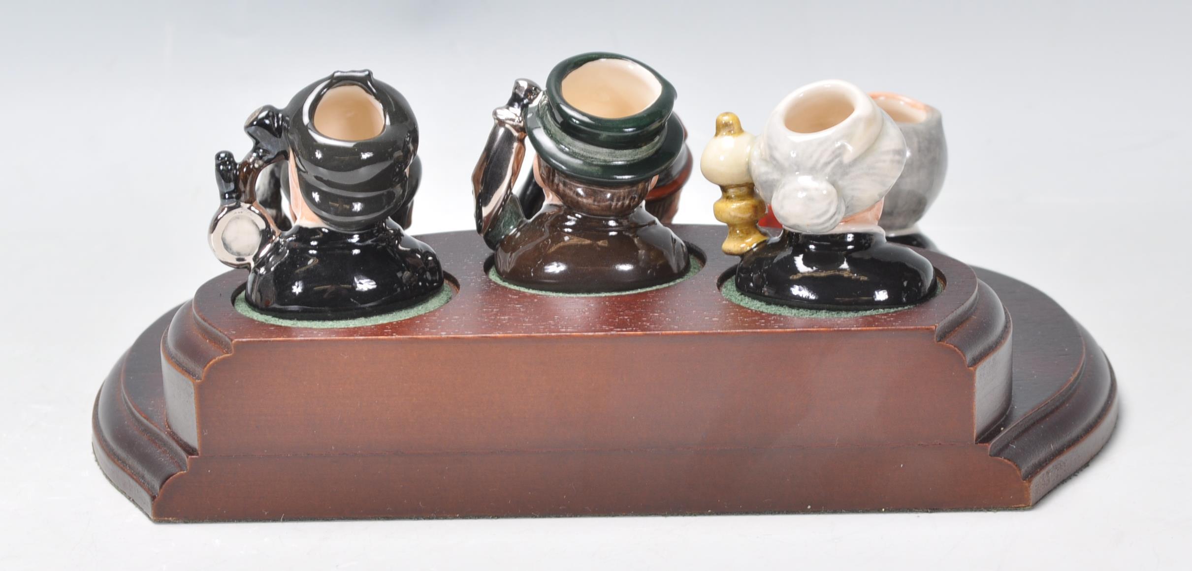 A group of six Royal Doulton miniature character jugs from the Sherlock Holmes Tinies collection - Image 4 of 8