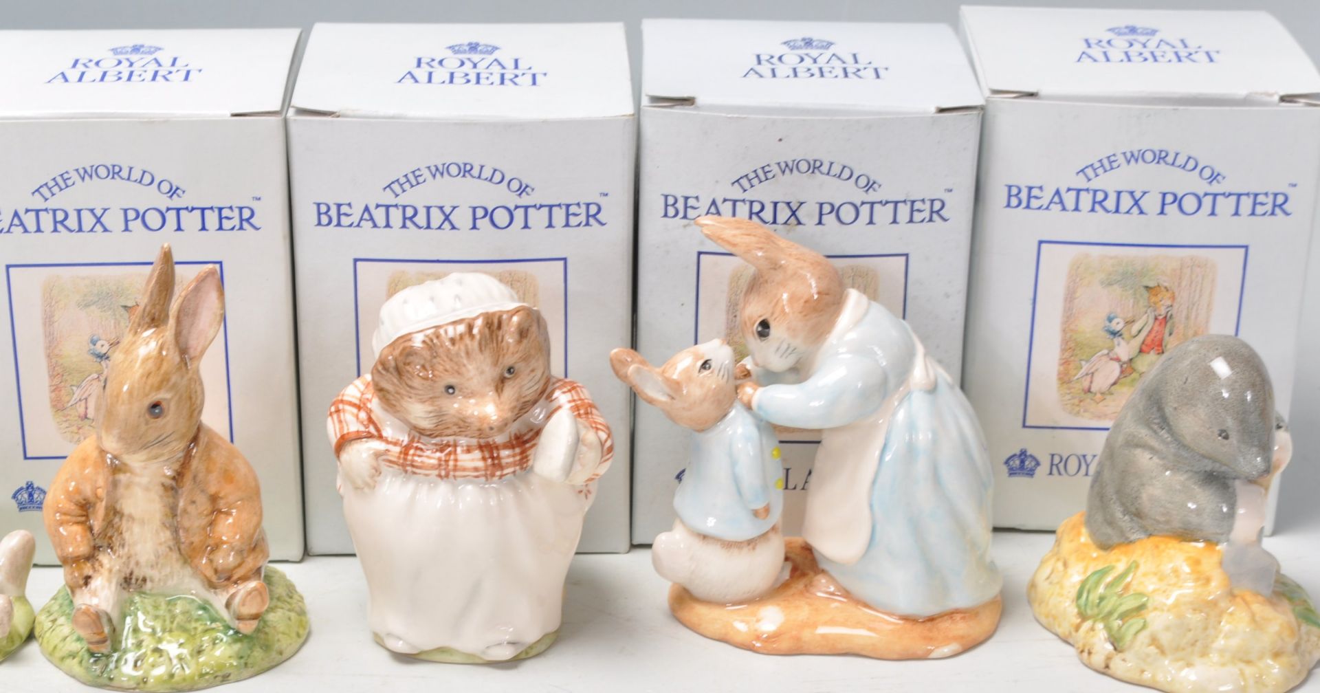 A good collection of ten Royal Albert ceramic figures in 'The World Of Beatrix Potter Collection' to - Bild 5 aus 8