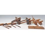 A collection of antique woodworking / joinery tool
