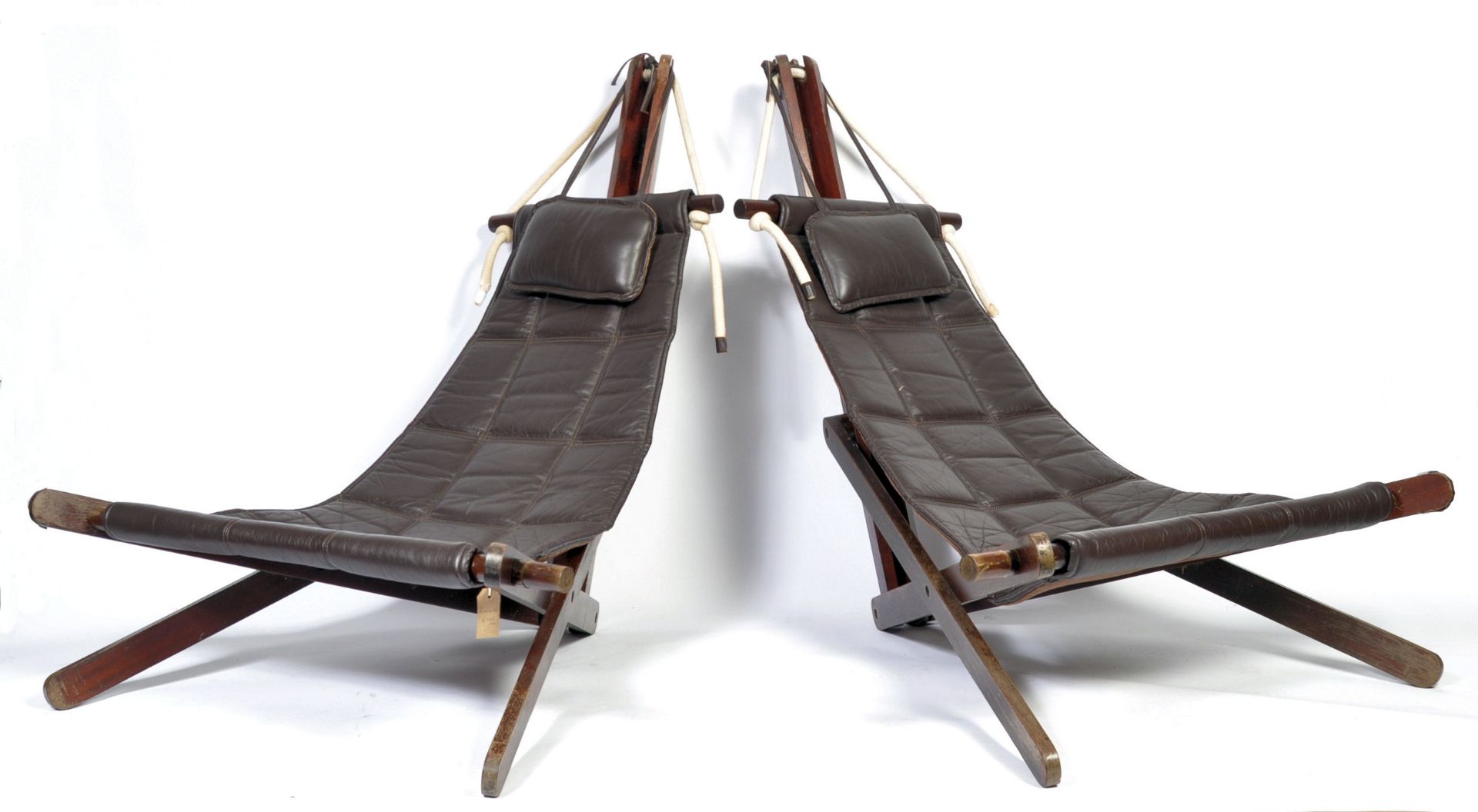 RARE PAIR OF SAIL CHAIRS BY DOMINIC MICHAELIS FOR